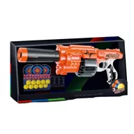 Zabawki militarne - DUŻY PISTOLET KARABIN NA POCISKI PIANKOWE STRZAŁKI TARCZE MAGAZYNEK AUTOMAT - miniaturka - grafika 1
