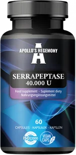 APOLLO'S HEGEMONY SERRAPEPTASE 40 000 U 60 KAPSUŁEK - Suplementy diety - miniaturka - grafika 1