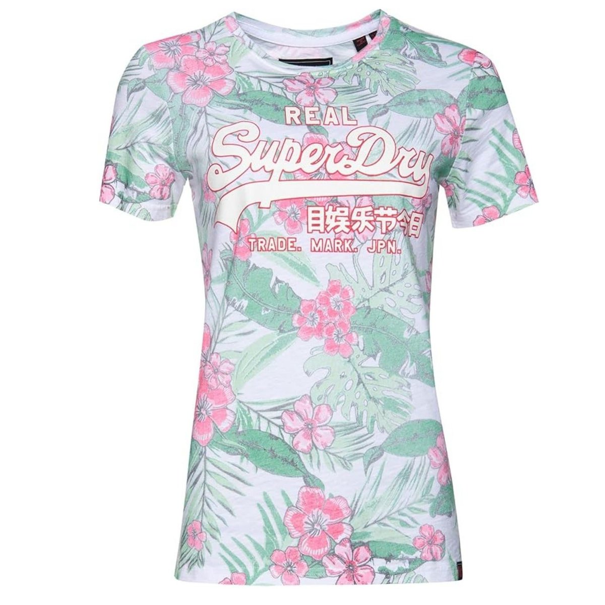 Koszulka damska Superdry Vintage Logo Tropical t-shirt z nadrukiem -S