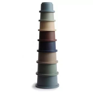 Mushie mushie - Mushie  -  Wieża z Kubeczków Stacking Tower Forest - Zabawki interaktywne dla dzieci - miniaturka - grafika 1