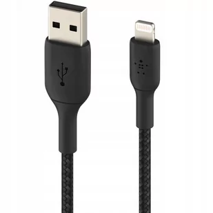 Belkin Kabel Braided USB- Lightning 3m czarny CAA002bt3MBK - Kable USB - miniaturka - grafika 2