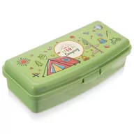 Lunch boxy - Pojemnik śniadaniowy zielony pudełko na śniadanie lunchbox  21x9,5x5,5 cm - miniaturka - grafika 1