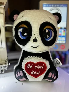 Haftowana Maskotka Panda Personalizacja -049 - Maskotki i pluszaki - miniaturka - grafika 1