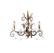 Lampy sufitowe - Elstead Lighting Amarilli 3Lt Chandelier Bronze/Gold AML3 BRONZE Elstead lampa wisząca stylowa świecznikowa AML3 BRONZE) - miniaturka - grafika 1