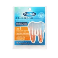 Szczoteczki międzyzębowe - DenTek Easy Brush, szczoteczki interdentalne, rozmiar 1, 0,45 mm, 6 sztuk - miniaturka - grafika 1