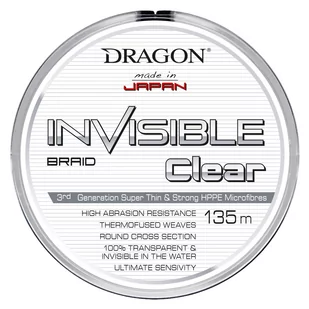 Plecionki Dragon Invisible Clear 135 M 0,16 Mm - Żyłki wędkarskie - miniaturka - grafika 1
