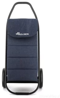 Torby i wózki na zakupy - Wózek na zakupy ROLSER COM Tweed Polar 8 Black Tube Marino - grafika 1