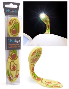 Flexilight Avocado - Lampka do książki - Awokado - Thinking Gifts - Zakładki do książek - miniaturka - grafika 1