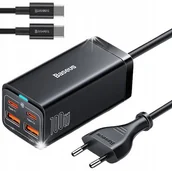Ładowarki do telefonów - MOCNA ŁADOWARKA SIECIOWA BASEUS LISTWA ZASILAJĄCA 4x USB USB-C QC4 PD 100W - miniaturka - grafika 1