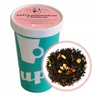 Herbata - Herbata czerwona pu-erh POMARAŃCZE Z IMBIREM imbir skórka pomarańczy 170g - herbata liściasta sypana mieszanka napar susz - miniaturka - grafika 1