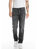 Spodnie męskie - Replay Dżinsy - Slim fit - w kolorze antracytowym - miniaturka - grafika 1