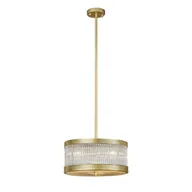 Lampy ogrodowe - Eurofirany Lampa wisząca sufitowa Kyla 40x109 transparentna złota - miniaturka - grafika 1