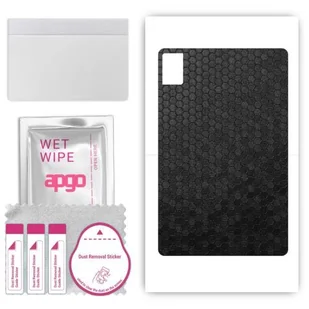 folia naklejka skórka strukturalna na TYŁ do Lenovo Tab B11 - Plaster Miodu Czarny - apgo SKINS - Akcesoria do tabletów i e-booków - miniaturka - grafika 1