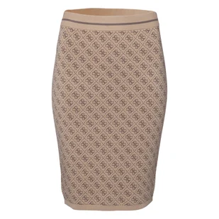 Damska Spódnica GUESS LISE 4G SKIRT SWTR W4BD53Z37K0-F1FP – Brązowy - Spódnice - miniaturka - grafika 1