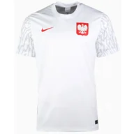 Koszulki sportowe męskie - Koszulka Nike Polska Football Top Home Dn0749 100 - miniaturka - grafika 1