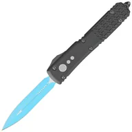 Noże - Nóż automatyczny OTF Microtech Ultratech D/E Jedi Knight Signature Tri-Grip Black Aluminium, Blue M390 by Tony Marfione (122-1JK) - miniaturka - grafika 1