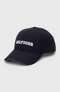Tommy Hilfiger czapka z daszkiem kolor granatowy z aplikacją - Czapki męskie - miniaturka - grafika 1