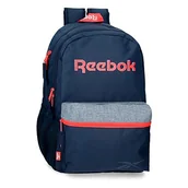 Plecaki szkolne i tornistry - Reebok Lucia Plecak szkolny na laptopa 15,6" Niebieski 31x44x15 cms Poliester 20,46L, niebieski, Mochila Escolar para Portátil, podwójny plecak - miniaturka - grafika 1