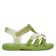 Buty dla dziewczynek - Sandały Melissa Mini Melissa Hip Bloomy Bb 35902 Zielony - miniaturka - grafika 1