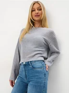 Swetry damskie - Mohito - Szary sweter - szary - miniaturka - grafika 1