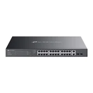 Pozostałe akcesoria sieciowe - TP-Link Omada ES228GMP łącza sieciowe Zarządzany L2 Gigabit Ethernet (10/100/1000) Obsługa PoE Czarny ES228GMP - miniaturka - grafika 1
