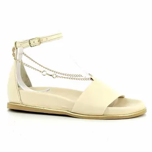 Beżowe sandały damskie CARINII - Carinii - Sandały damskie - miniaturka - grafika 1