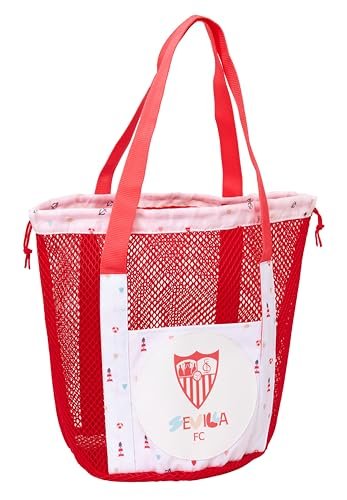 SEVILLA FC Torba plażowa, plecak, idealny dla dzieci w różnym wieku, wygodna i wszechstronna, jakość i wytrzymałość, 28 x 28 x 34 cm