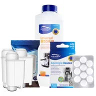 Akcesoria i części do ekspresów do kawy - Zestaw Philips Saeco - AL-Inte+ 3szt, Uniwersalny Odkamieniacz 500ml, Cleaneo - miniaturka - grafika 1