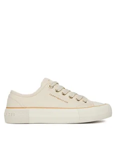 Tommy Hilfiger Trampki T3A9-33733-0890530 Beżowy - Buty dla dziewczynek - miniaturka - grafika 1