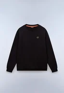 Bluzy męskie - felpa uomo napapijri b-badge np0a8946 9411 black beuty - miniaturka - grafika 1