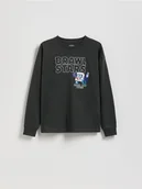 Bluzki dla chłopców - Reserved - Longsleeve Brawl Stars - czarny - miniaturka - grafika 1
