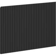 Fronty meblowe - Mexen Rivel front ryflowany do korpusu szafki łazienkowej 50 x 43,5 cm, czarny mat - 91A20-0500-470-1-71 - miniaturka - grafika 1