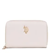Portfele - Duży Portfel Damski U.S. Polo Assn. BIUXT8383WVP Beżowy - miniaturka - grafika 1