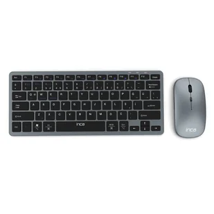 Inca IBK-572BT klawiatura Dołączona myszka RF Wireless + Bluetooth Czarny - Zestawy myszka + klawiatura - miniaturka - grafika 1