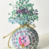 Inne - TEMU Ręcznie robiony zestaw do mozaiki DIY - wolnostojący drewniany zestaw do dekoracji domu do ekspozycji na zewnątrz i wewnątrz, nie wymaga prądu - miniaturka - grafika 1