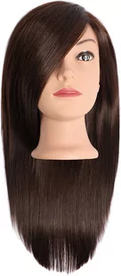 Efalock Professional Dina Główka fryzjerska 35cm brąz, włosy mix naturalne i syntetyczne - Główki treningowe - miniaturka - grafika 1