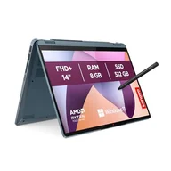 Laptopy 2w1 - Lenovo IdeaPad Flex 5 Notebook 14" WUXGA, AMD Ryzen 7 5700U, 8 GB RAM, 512 GB SSD, Windows 11 Home, WiFi 6 - Stone Blue, LENOVO Digital Pen w zestawie - miniaturka - grafika 1