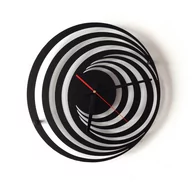 Zegary - Zegar ścienny DECOLICIOUS Holl, czarny, 40x40 cm - miniaturka - grafika 1