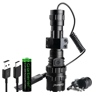 Garberiel Tactical 9000lm L2 Led Latarka kempingowa Latarka do strzelania myśliwskiego - Latarki - miniaturka - grafika 1