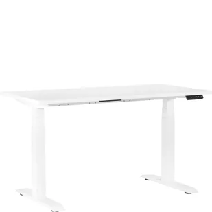 Biurko Regulowane Elektrycznie Fighter Single Desk Białe Unique - Biurka - miniaturka - grafika 1