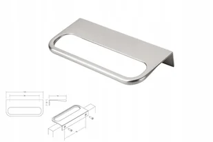 Uchwyt meblowy Viefe Rim 0552 96mm, dł. 120 stal szlachetna, inox - Meble modułowe i akcesoria - miniaturka - grafika 1