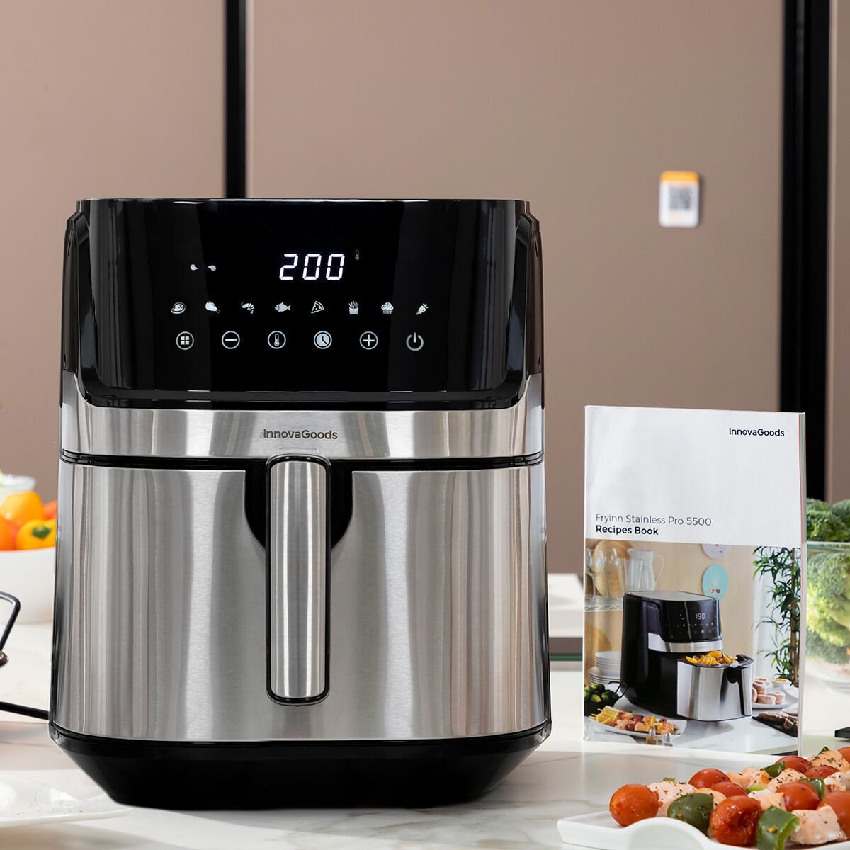InnovaGoods Fryinn Pro 5500 Czarny Stal nierdzewna