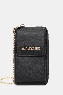 Love Moschino portfel damski kolor czarny JC5701PP1NLD0000 - Portfele - miniaturka - grafika 1