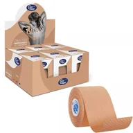 Akcesoria medyczne - Zestaw 6 taśm do kinesiotapingu CureTape CLASSIC (5cm x 5m) - beżowy - miniaturka - grafika 1