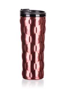 Banquet Kubek podróżny dwuścienny OASE 450 ml, różowy - Kubki termiczne - miniaturka - grafika 1