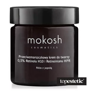 Mokosh Anti Aging Face Cream Rose with Berry Przeciwzmarszczkowy krem do twarzy 0,5% Retinolu H10 i Retinoinianu HPR - Róża z jagodą 60 ml - Kremy do twarzy - miniaturka - grafika 1