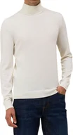Swetry męskie - Sweter męski Jean-Louis Scherrer klasyczny golf ecru XXL - miniaturka - grafika 1