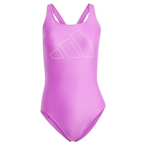 adidas Damski strój kąpielowy Big Bars, 34, Fioletowy wybuch, 38