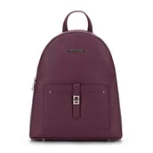 Plecaki - Damski plecak z kieszenią z przodu - miniaturka - grafika 1