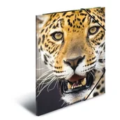 Teczki i skoroszyty - Herma HERMA 7142 teczka DIN A3 z tworzywa sztucznego, seria zwierząt, motyw pantery, z gumowymi Eckspanner, 1 sztuki 7142 - miniaturka - grafika 1